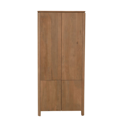 Kabinet Dallas Mangohout Naturel 90cm van Starfurn met twee deuren en twee lades