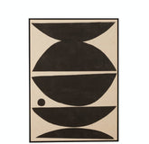 Kader Vormen Etnisch Hout/Canvas Bruin/Zwart - Schilderij - J-Line - livinglovely.nl