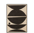 Kader Vormen Etnisch Hout/Canvas Bruin/Zwart - Schilderij - J-Line - livinglovely.nl