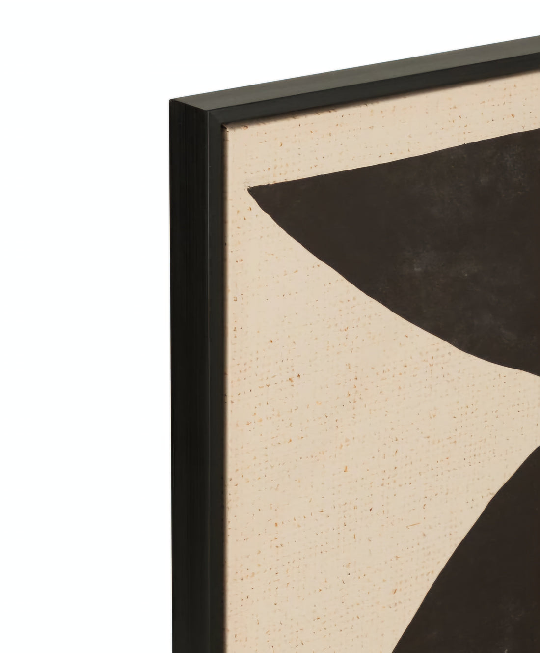 Kader Vormen Etnisch Hout/Canvas Bruin/Zwart - Schilderij - J-Line - livinglovely.nl