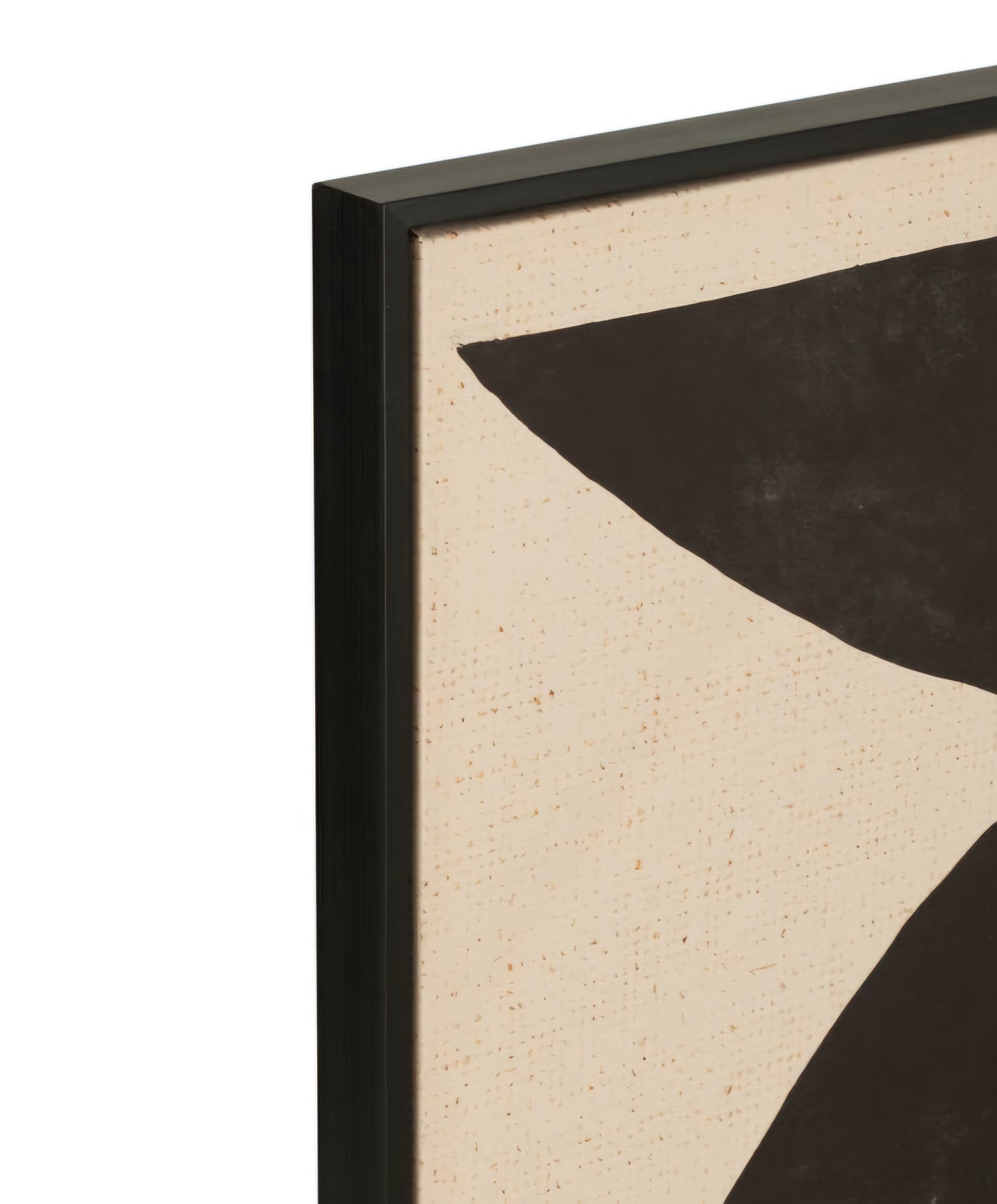 Kader Vormen Etnisch Hout/Canvas Bruin/Zwart - Schilderij - J-Line - livinglovely.nl