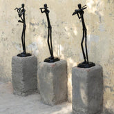 Kali Black casted alu statue man with saxophone PTMD - Beeld - PTMD - livinglovely.nl