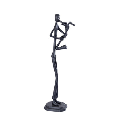 Kali Black casted alu statue man with saxophone PTMD - Beeld - PTMD - livinglovely.nl
