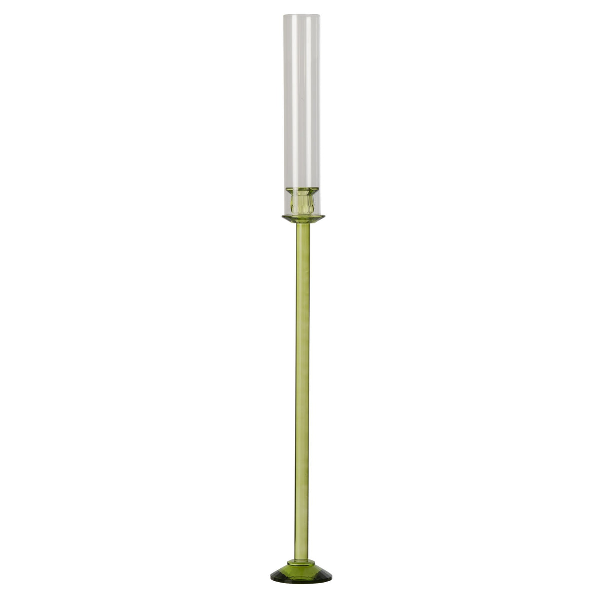 Kandelaar Kristal Groen Large van J-Line, kristallen kandelaar in groen van Ø11cm x H100cm