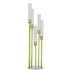 Kandelaar Kristal Groen XL van J-Line, kristallen kandelaar in groen van Ø30cm x H120cm