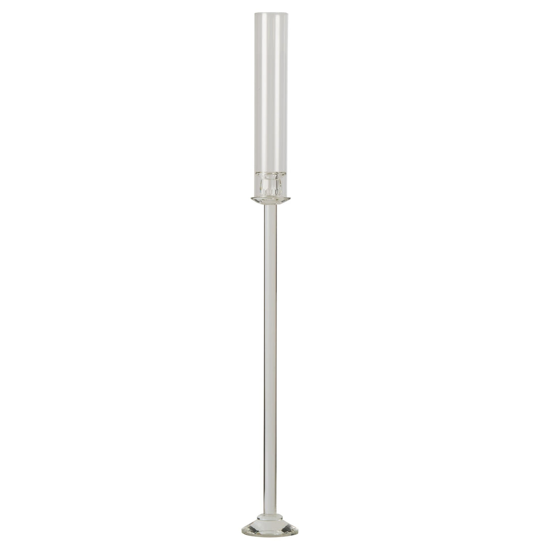 Kandelaar Kristal Transparant Large van J-Line, kristallen kandelaar in transparant van Ø11cm x H100cm