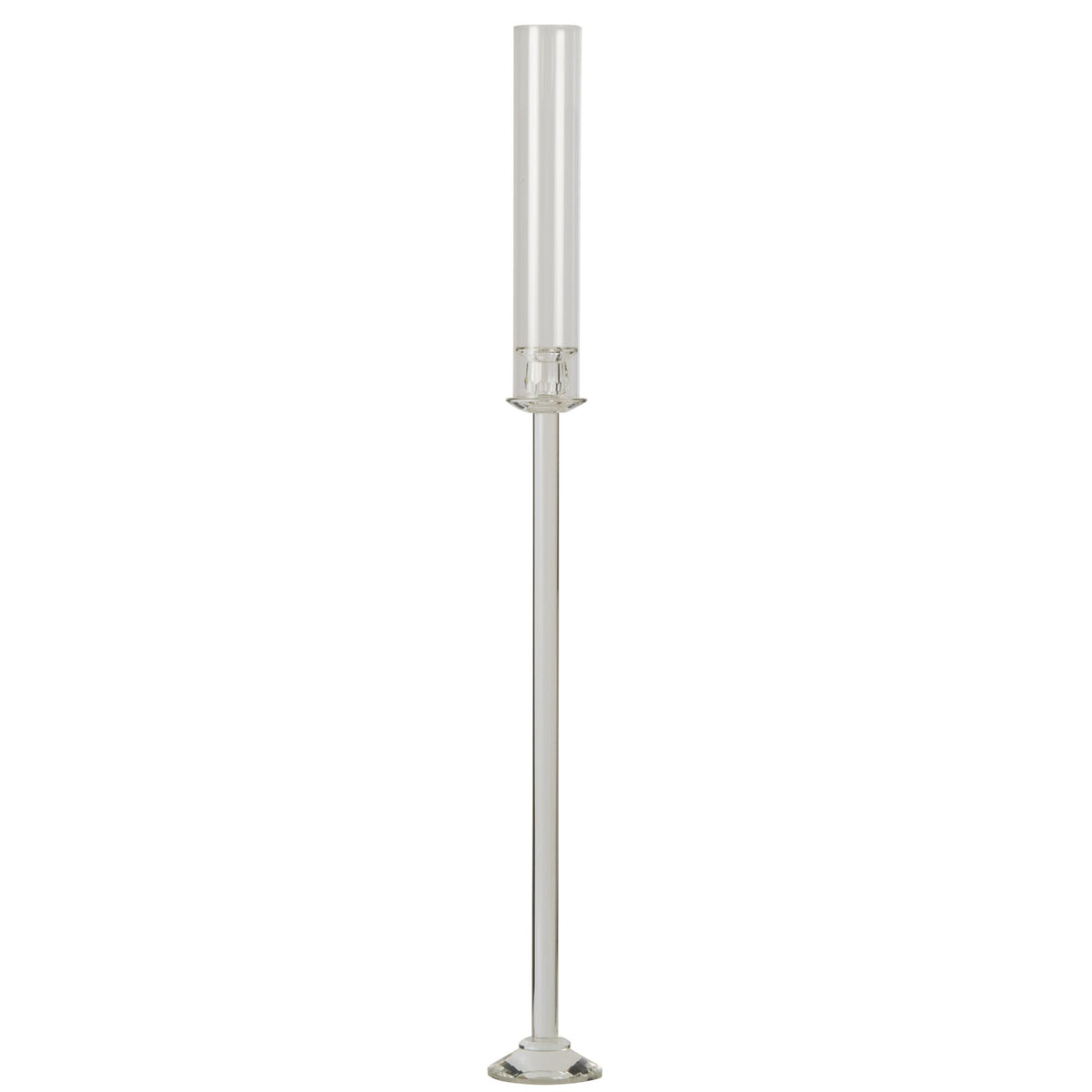 Kandelaar Kristal Transparant Large van J-Line, kristallen kandelaar in transparant van Ø11cm x H100cm