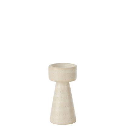 Kandelaar Orlina Cement Creme Medium