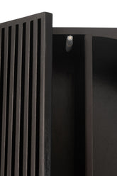 Kast Mode Mango Hout/Mdf Zwart - Boekenkast - J-Line - livinglovely.nl