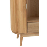 Kast Vakken Rond Mdf/Dennenhout Naturel J-Line