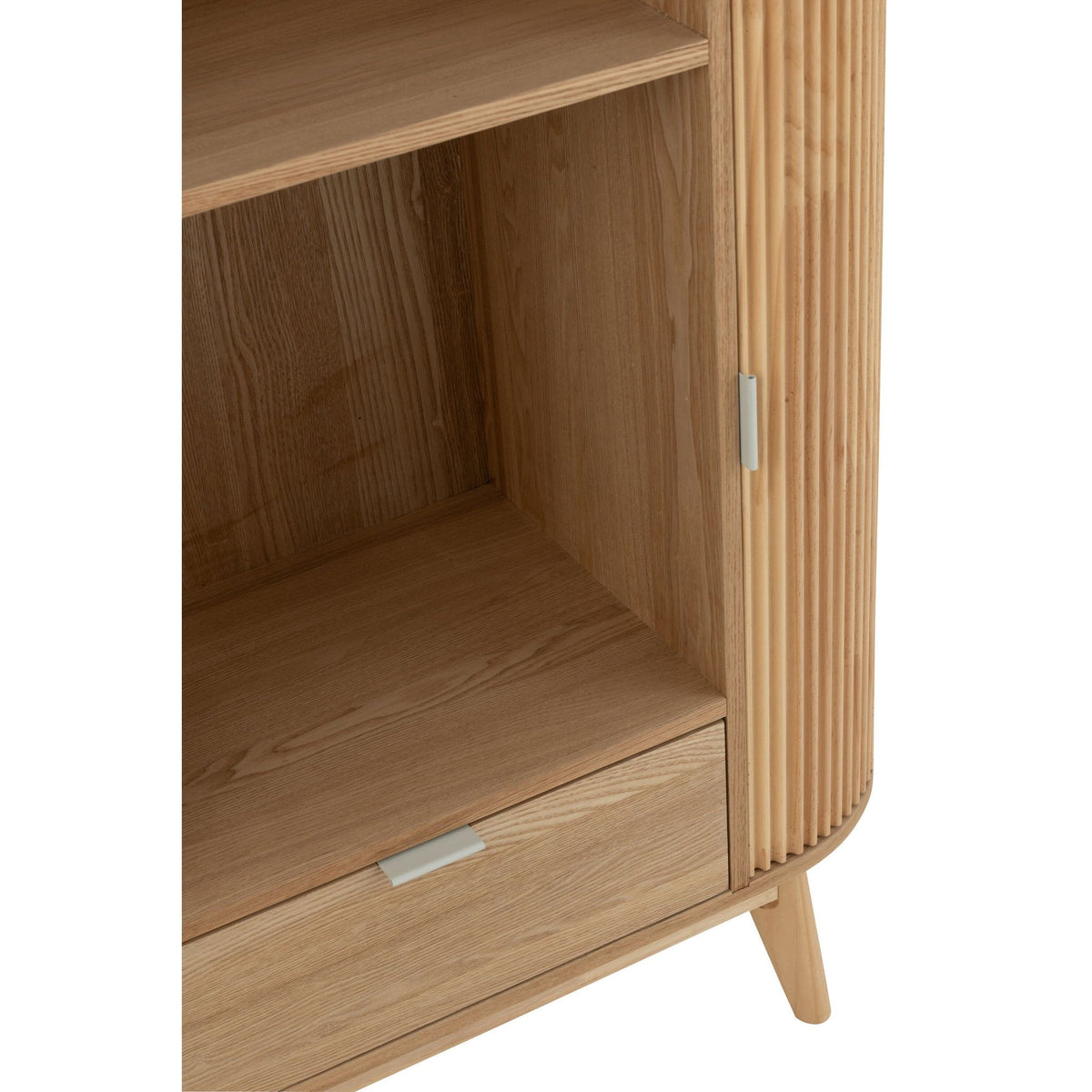 Kast Vakken Rond Mdf/Dennenhout Naturel J-Line