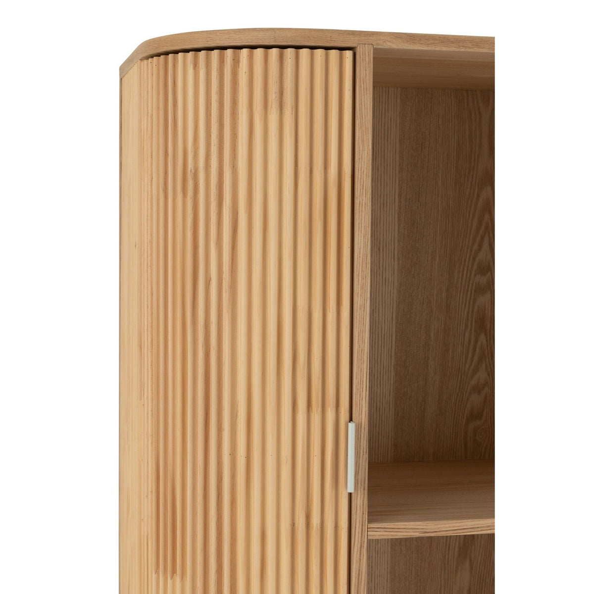 Kast Vakken Rond Mdf/Dennenhout Naturel J-Line