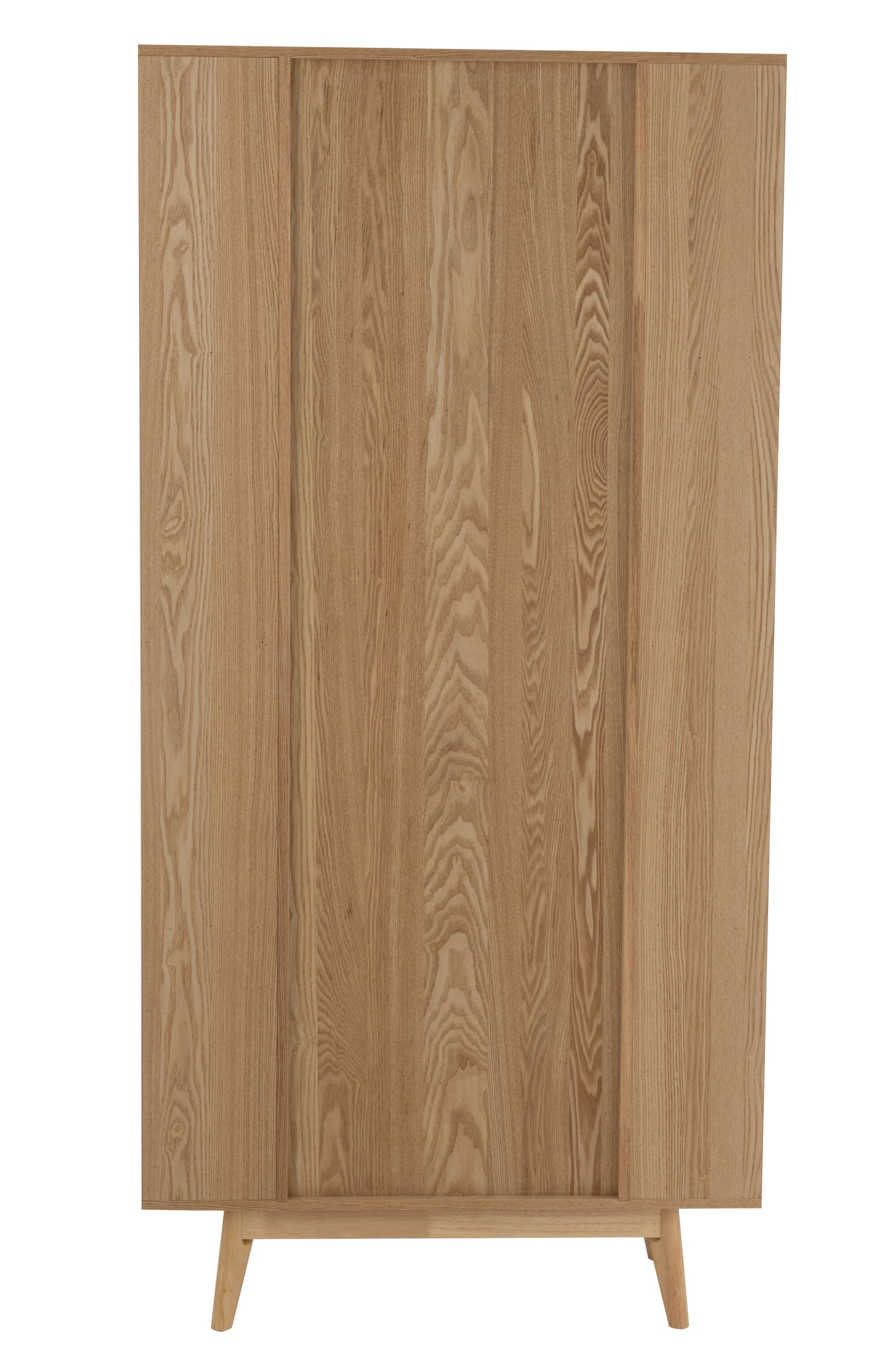 Kast Vakken Rond Mdf/Dennenhout Naturel - Boekenkast - J-Line - livinglovely.nl