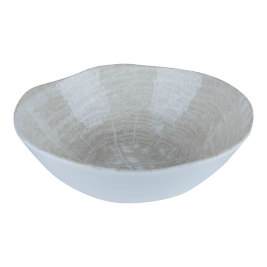 Kaylaa Cream porcelain bowl round , , PTMD , livinglovely.nl