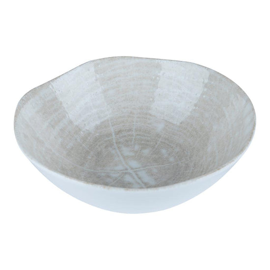 Kaylaa Cream porcelain bowl round , , PTMD , livinglovely.nl