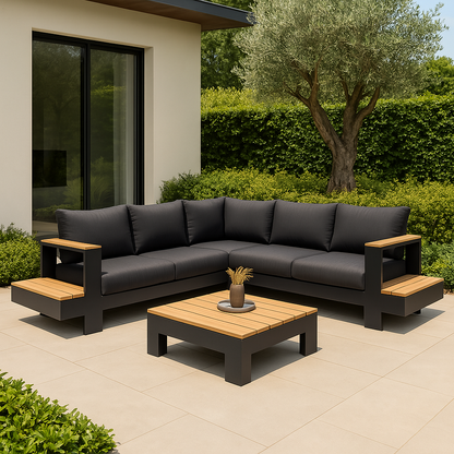Kees Black Outdoor Loungeset - Lanterfant - Loungeset - Lanterfant - livinglovely.nl