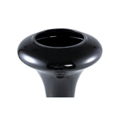 Keighla Black Shaped Glass Vase L Dia29,5x81,5 cm PTMD - Vaas - PTMD - livinglovely.nl