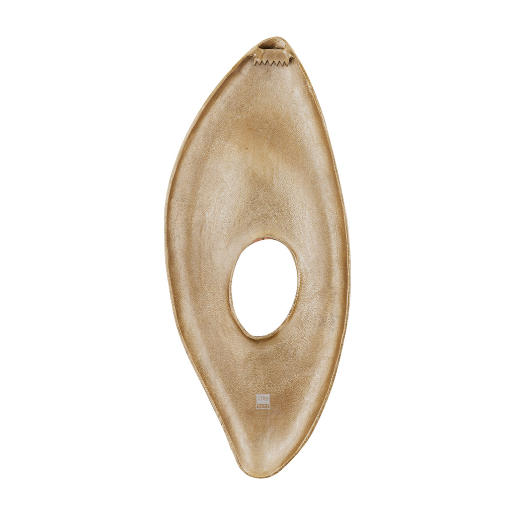 Kellaine Brass casted alu wall panel large PTMD - Wanddecoratie - PTMD - livinglovely.nl