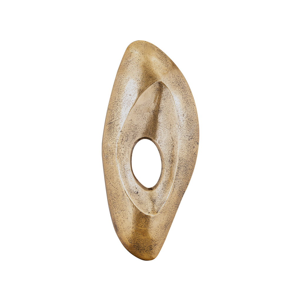 Kellaine Brass casted alu wall panel small PTMD - Wanddecoratie - PTMD - livinglovely.nl