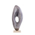 Kellaine Nickel casted alu statue travertine base PTMD - Ornament - PTMD - livinglovely.nl