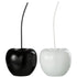 Kers Resine Blinkend Wit/Zwart Large Set Van 2 - Beeld - J-Line - livinglovely.nl