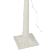 Kerstboom 2000 Led Plastiek Wit Medium H180cm van J-Line, witte kerstboom van plastiek, close-up van het materiaal
