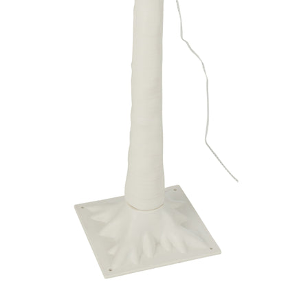 Kerstboom 2000 Led Plastiek Wit Medium H180cm van J-Line, witte kerstboom van plastiek, close-up van het materiaal