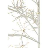 Kerstboom 2700 Led Metaal Wit Medium H210cm van J-Line, witte kerstboom van metaal, vanuit een andere hoek gefotografeerd