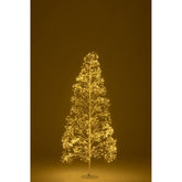 Kerstboom 2700 Led Metaal Wit Medium H210cm van J-Line, witte kerstboom van metaal, detail van de takken en afwerking
