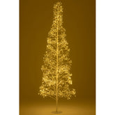 Kerstboom 3000 Led Metaal Wit Large H240cm van J-Line, witte kerstboom van metaal, detail van de takken en afwerking