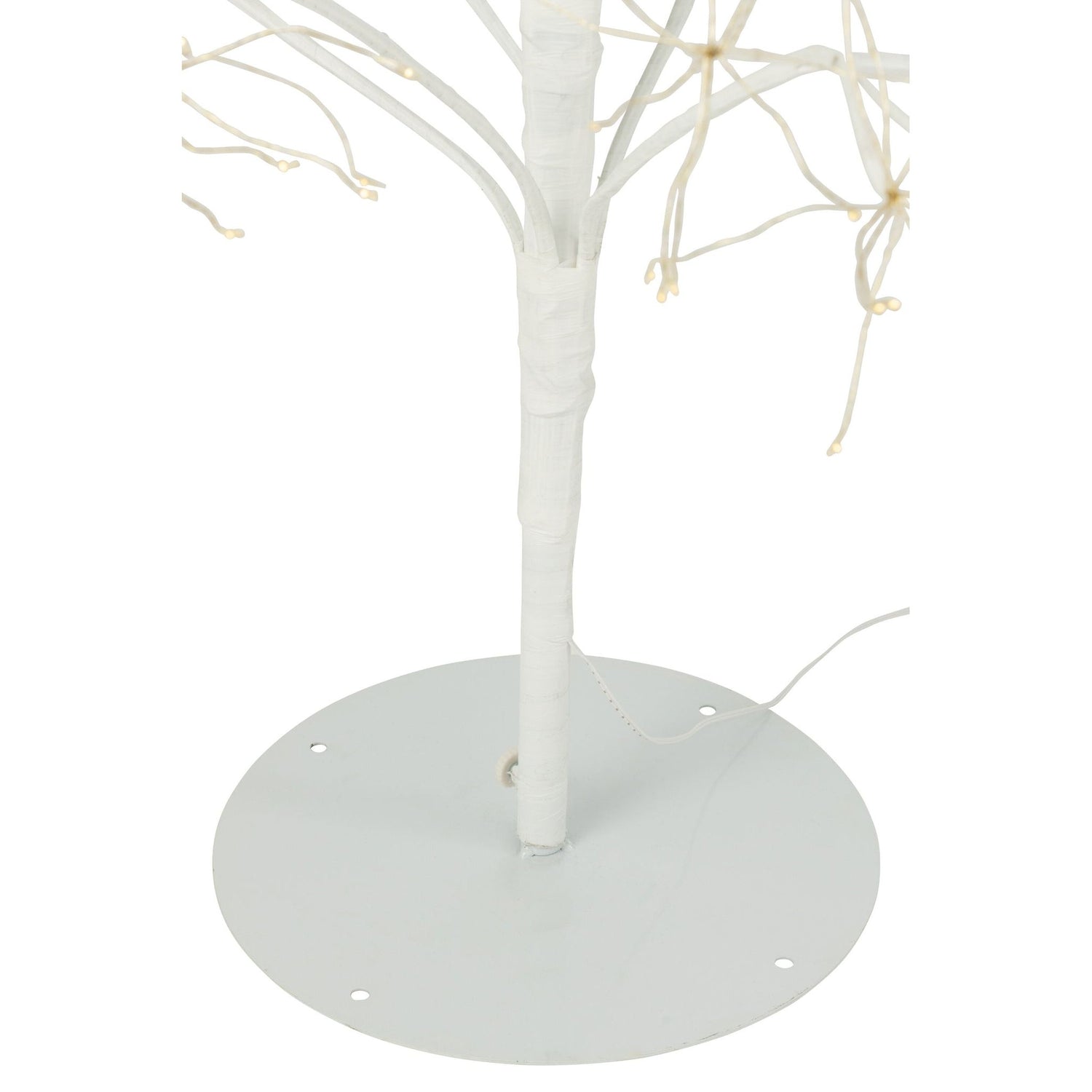 Kerstboom 3000 Led Metaal Wit Large H240cm van J-Line, witte kerstboom van metaal, in een feestelijk gestylede setting
