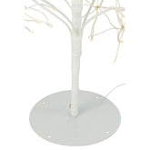 Kerstboom 3000 Led Metaal Wit Large H240cm van J-Line, witte kerstboom van metaal, in een feestelijk gestylede setting