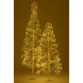 Kerstboom 3000 Led Metaal Wit Large H240cm van J-Line, witte kerstboom van metaal, detailopname van de constructie