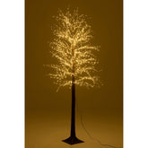 Kerstboom 3000 Led Plastiek Bruin Large H210cm van J-Line, bruine kerstboom van plastiek, detail van de takken en afwerking