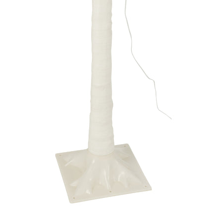 Kerstboom 3000 Led Plastiek Wit Large H210cm van J-Line, witte kerstboom van plastiek, close-up van het materiaal
