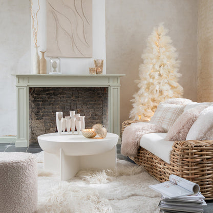 Kerstboom 400 Led Pampa Metaal Ecru H210cm J-Line - Kerstboom - J-Line - livinglovely.nl