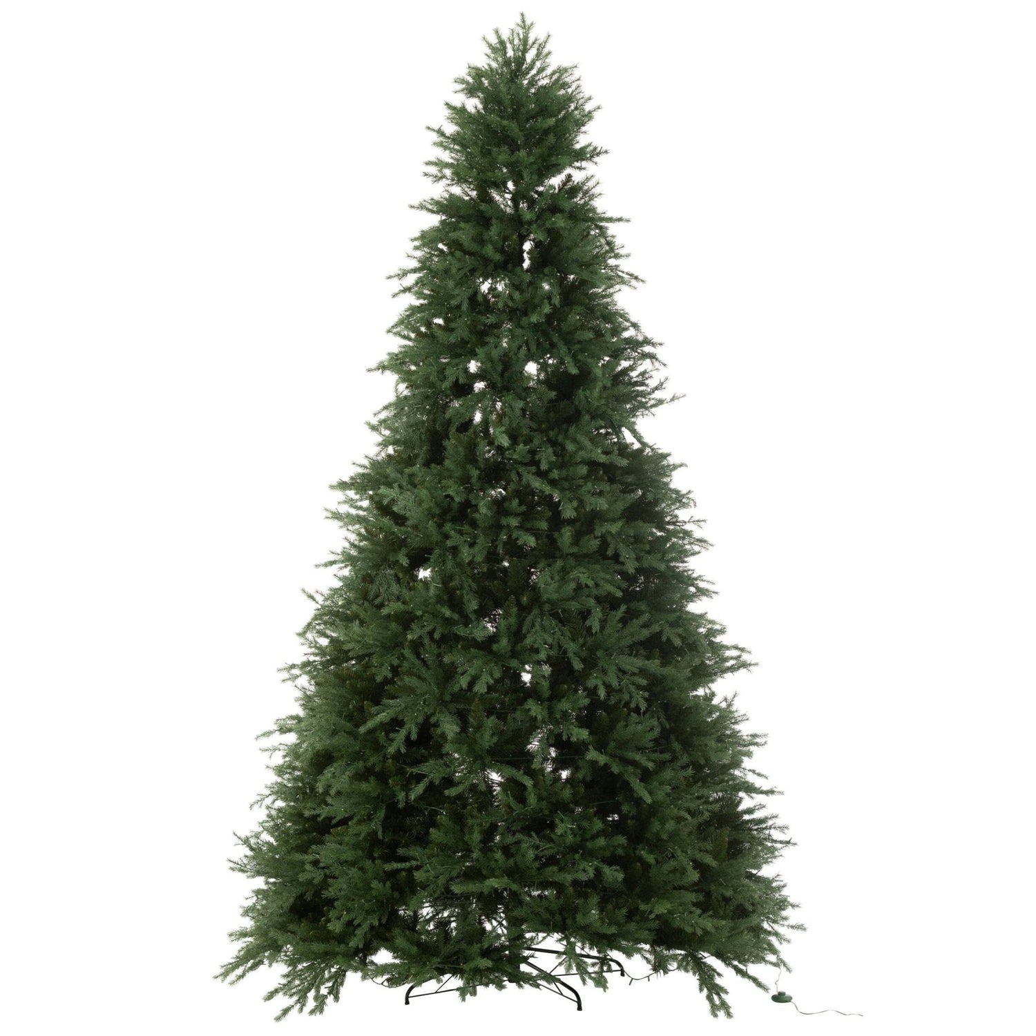 Kerstboom 4000 Led Kunstmatig Donkergroen Extra Large H325cm van J-Line, donkergroene kerstboom, volledig in beeld