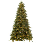 Kerstboom 4000 Led Kunstmatig Donkergroen Extra Large H325cm van J-Line, compleet zicht op de kegelvorm