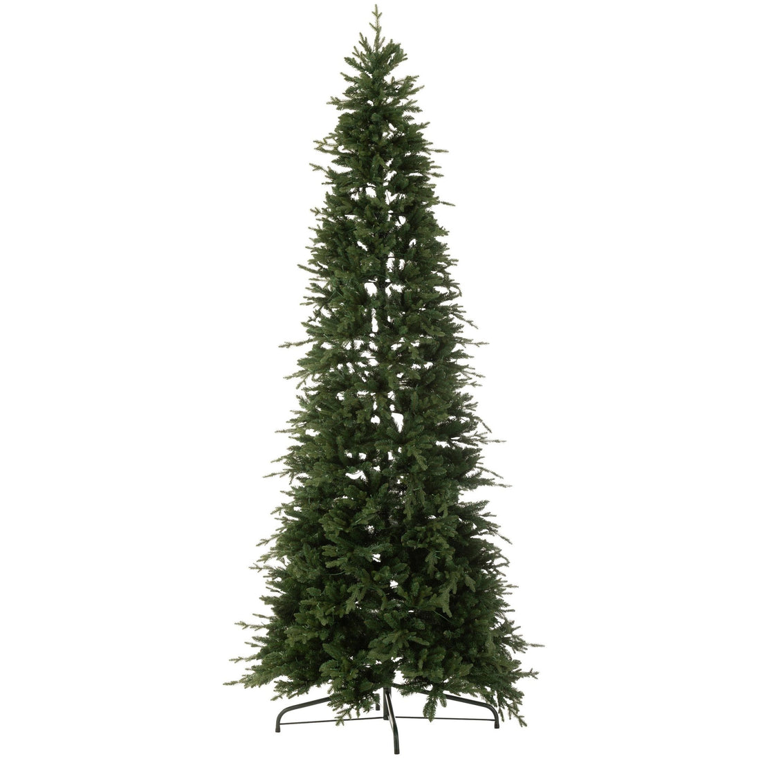 Kerstboom 900 Led Kunstmatig Donkergroen Large H320cm van J-Line, donkergroene kerstboom, volledig in beeld