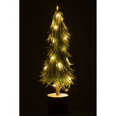 Kerstboom A+Led Kunststof Sneeuw Groen Large H60cm van J-Line, in een feestelijk gestylede setting