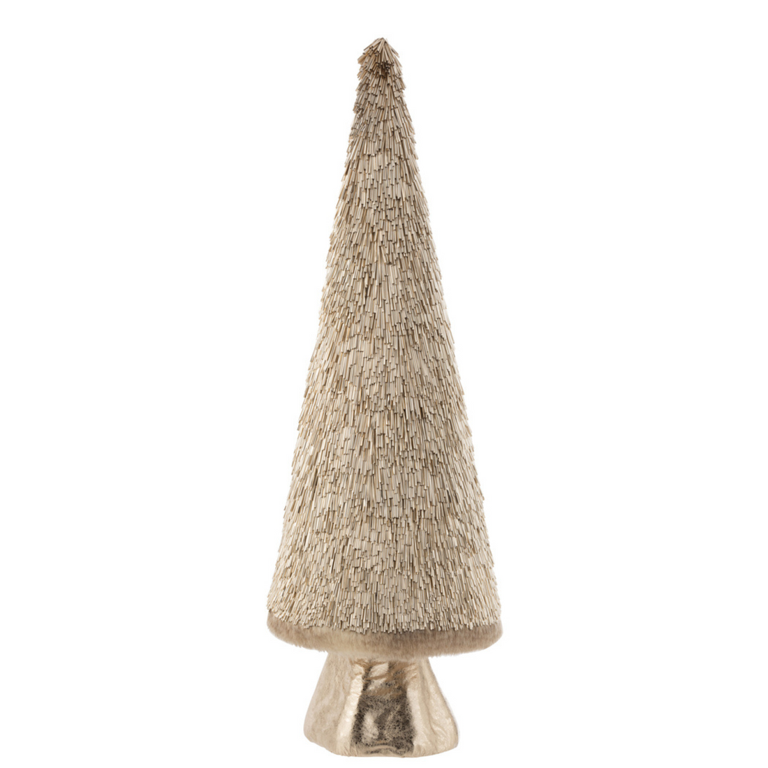 Kerstboom Deco Goud Large 80x24,5cm - Kerstdecoratie - J-Line - livinglovely.nl