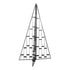 Kerstboom Formidable Opvouwbaar met Kaarshouders Zwart van Pomax, zwart metalen kerstboomframe met kaarshouders