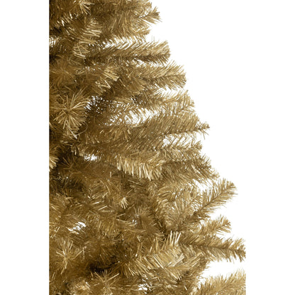 Kerstboom Kunstmatig Pvc Goudkleurig Medium H150cm van J-Line, detail van de takken en afwerking