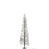 Kerstboom Led Multicolor Lichten Metaal Zwart Large H180cm van J-Line, in een feestelijk gestylede setting
