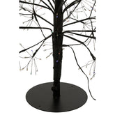 Kerstboom Led Multicolor Lichten Metaal Zwart Large H180cm van J-Line, close-up van het materiaal