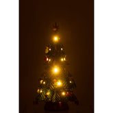 Kerstboom Led Ornamenten Resine Mix Small H51,5cm van J-Line, detail van de takken en afwerking