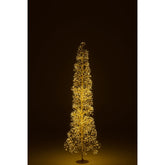 Kerstboom Led Warm Witte Lichten Ijzer Goudkleurig Large H180cm van J-Line, detail van de takken en afwerking