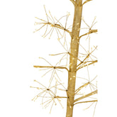 Kerstboom Led Warm Witte Lichten Ijzer Goudkleurig Large H180cm van J-Line, in een feestelijk gestylede setting