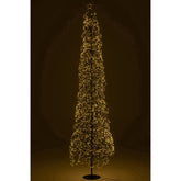 Kerstboom Led Warm Witte Lichten Ijzer Zwart Extra Large H240cm van J-Line, close-up van het materiaal