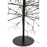 Kerstboom Led Warm Witte Lichten Ijzer Zwart Extra Large H240cm van J-Line, zwarte kerstboom van ijzer, van dichtbij gezien